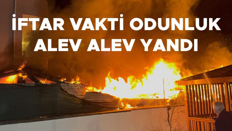 Mahalledeki Odunluk Alev Aldı!