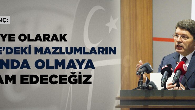 Adalet Bakanından Filistin Devleti Vurgusu!