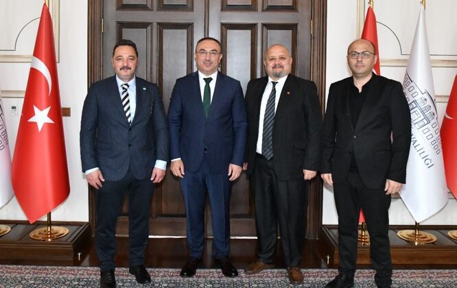TİMBİR Genel Başkanı, Tekirdağ Valisi ve Ticaret Odası Başkanı ile buluştu