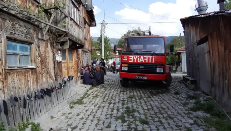 Mudurnu’da Ahşap Evde Korkutan Yangın!