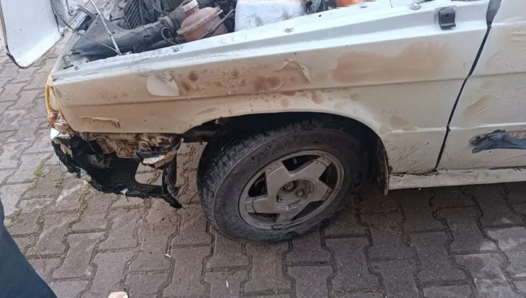 Dağkent Mahallesinde Araç Yangını Panik Yarattı