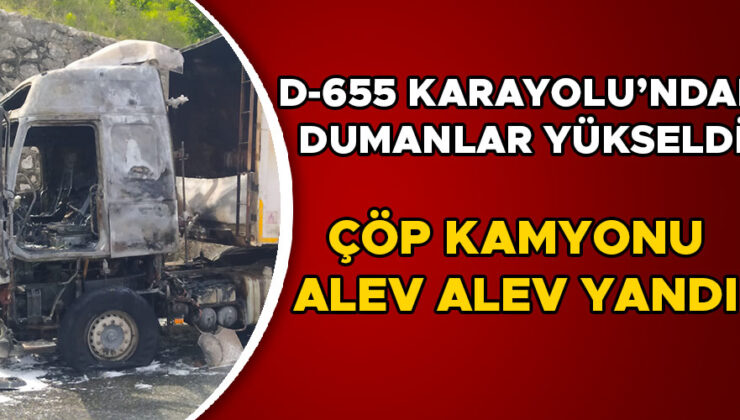 Çöp Kamyonunda Yangın: Yaşlı Adam Yaralandı