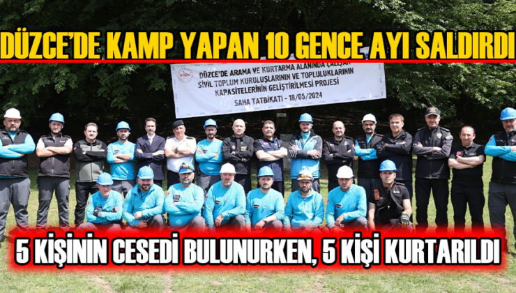 DÜZCE’DE GERÇEKÇİ ARAMA KURTARMA TATBİKATI