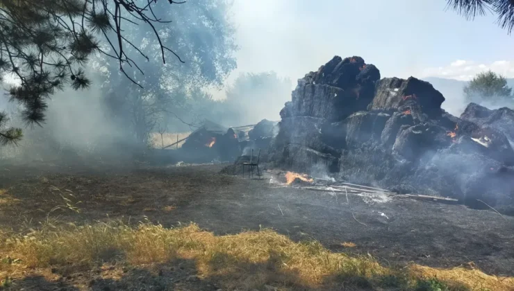 Sazakkınık köyünde büyük yangın: İtfaiye ekipleri mücadele etti