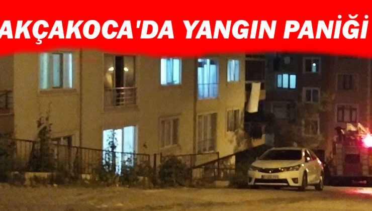 AKÇAKOCA’DA KORKU DOLU ANLAR: YANGIN PANİĞİ!