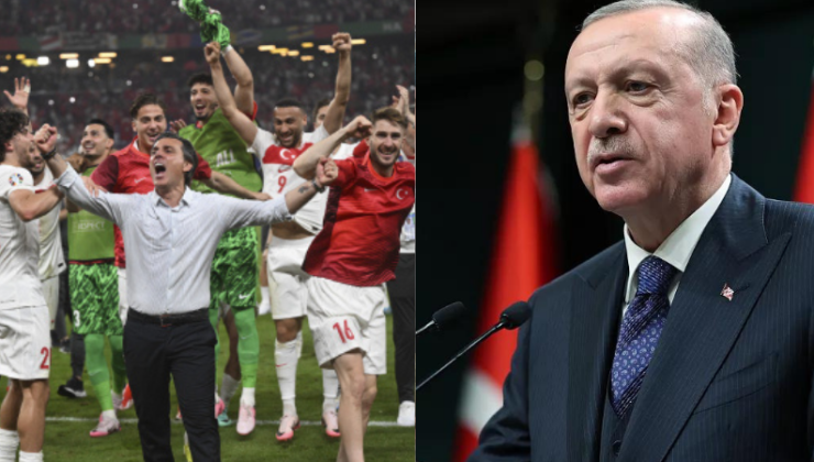 <h2>Erdoğan’dan A Milli Futbol Takımına tebrik telefonu</h2>