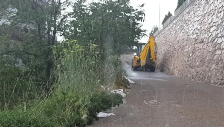 Sağanak Yağışlar Bolu’yu Vurdu! Mudurnu’da Dere Taştı, Ulaşım Aksadı