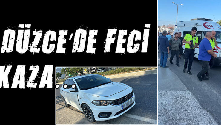 Düzce’yi sarsan feci kaza: Bisiklet sürücüsü ağır yaralandı!