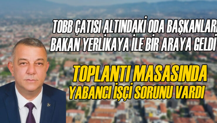 TOBB Toplantısında Yabancı İşçi Sorunu Gündemde