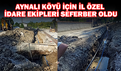 Aynalı Köyü’nde Su Sorunu Çözüldü