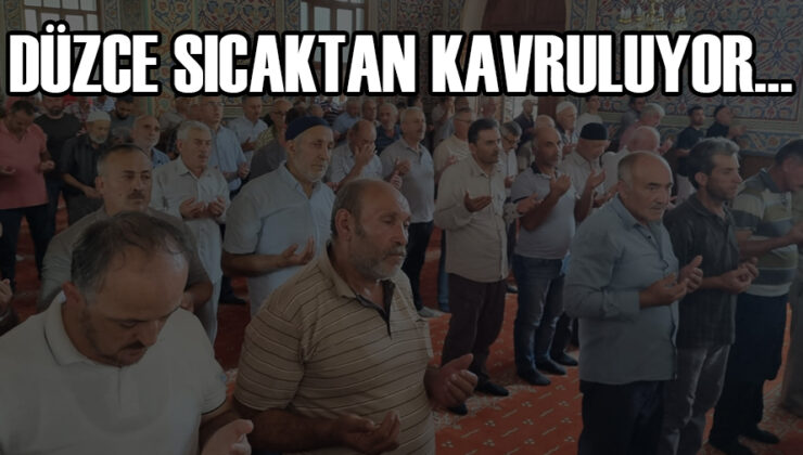 Düzce’de Kuraklık Korkusu! Cami Cemaati Yağmur Duası Etti