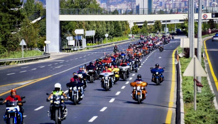 Ankara’da Gaziler İçin Harley Davidson Sürüşü