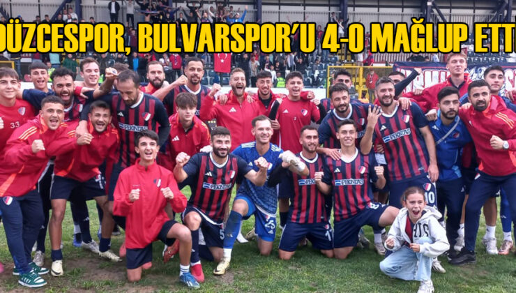 Düzce Cam Düzcespor’dan Kartal’a Farklı Galibiyet!