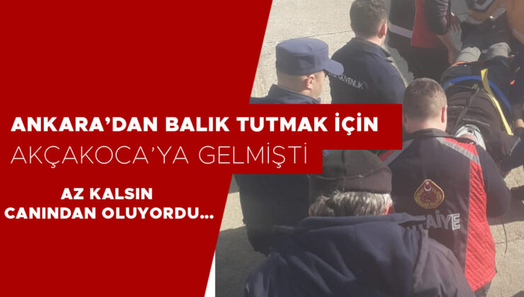 Balık tutarken kayalıklardan düştü, yaralandı!