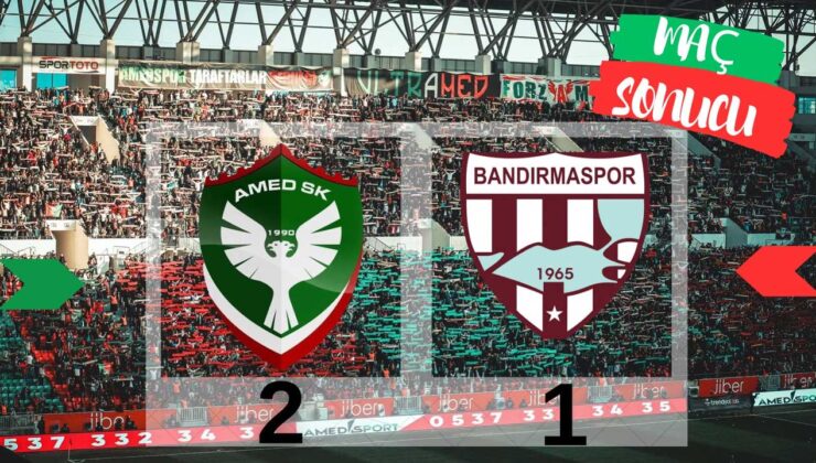 Amed SK, Bandırmaspor’u Son Dakikada Yendi!