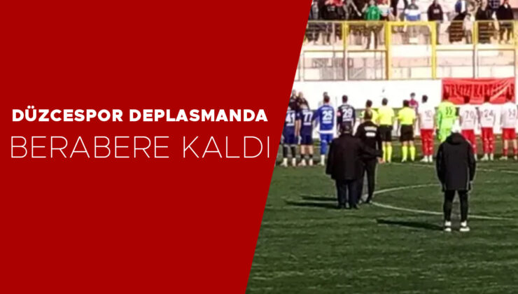 Düzce Cam Düzcespor, Kemerkent Bulvarspor ile berabere kaldı!