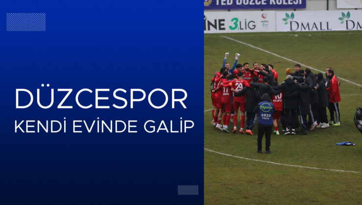 Düzce Cam Düzcespor, Elazığ FK’yı 1-0 Geçti!