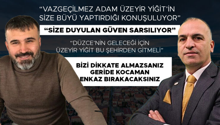 Düzce’de Başkan Özlü’ye Açık Mektup Şoku!