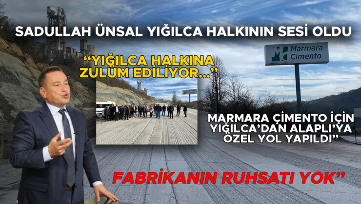 Yığılca’da Çimento Fabrikasına Tepkiler Büyüyor!