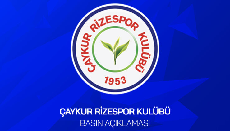 Çaykur Rizespor: Futbolda Adalet İçin Ses Yükseltiyor!