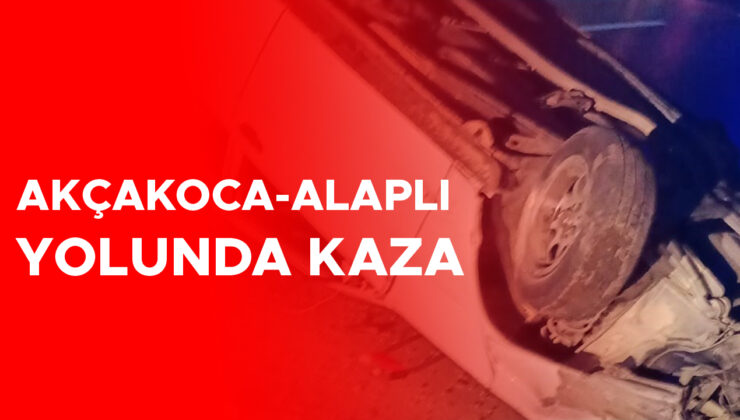 Akçakoca’da Kaza: Takla Atan Araçta Yaralı Var!