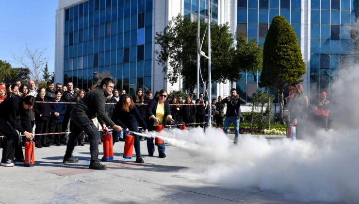 Muratpaşa Belediyesi’nde etkili yangın tatbikatı gerçekleştirildi!