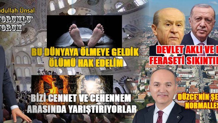 Düzce’nin Normalleşmesi İçin Acil Adımlar Atılmalı