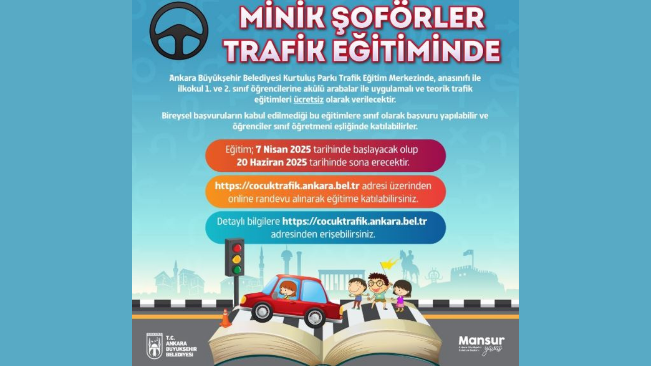 Miniklere Ücretsiz Trafik Eğitimi Başlıyor!