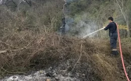 Mudurnu’da Korkutan Yangın: Büyük Felaket Önledi