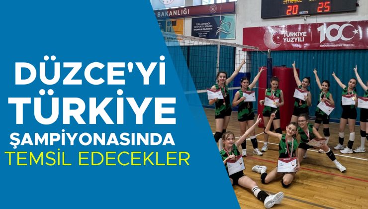 Düzce’nin Voleybol Yıldızları Türkiye Şampiyonasında!