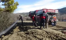 Uzunçam’da Yangın, Köylülerin Refleksiyle Önlenmiş!