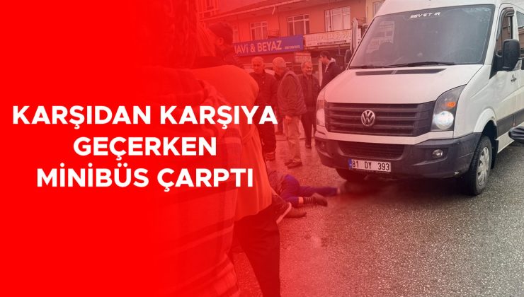 Yaya Minibüsün Çarpmasıyla Ağır Yaralandı!