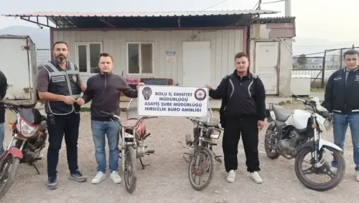 Bolu’da Hırsızlık Çetesi Çökertildi! Motosikletler İade Edildi