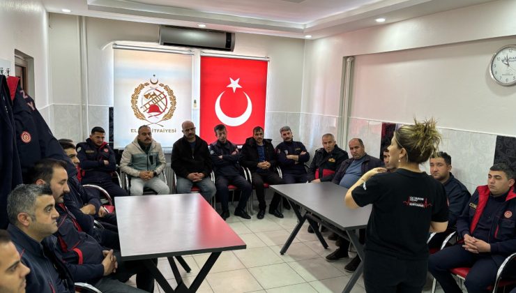 Elazığ İtfaiyesi’ne İlk Yardım Eğitimi Veriliyor