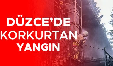 Darıyeri’nde Villalar Arasında Korkutan Yangın!