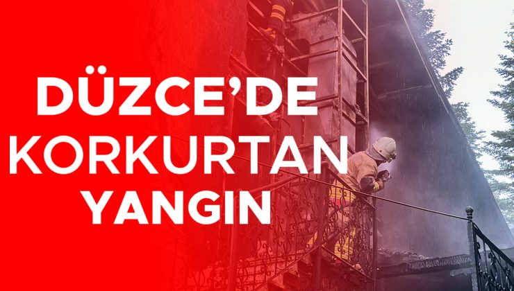 Darıyeri’nde Villalar Arasında Korkutan Yangın!