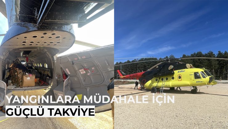 Bolu’ya Yangın Söndürme Helikopteri Gönderildi!