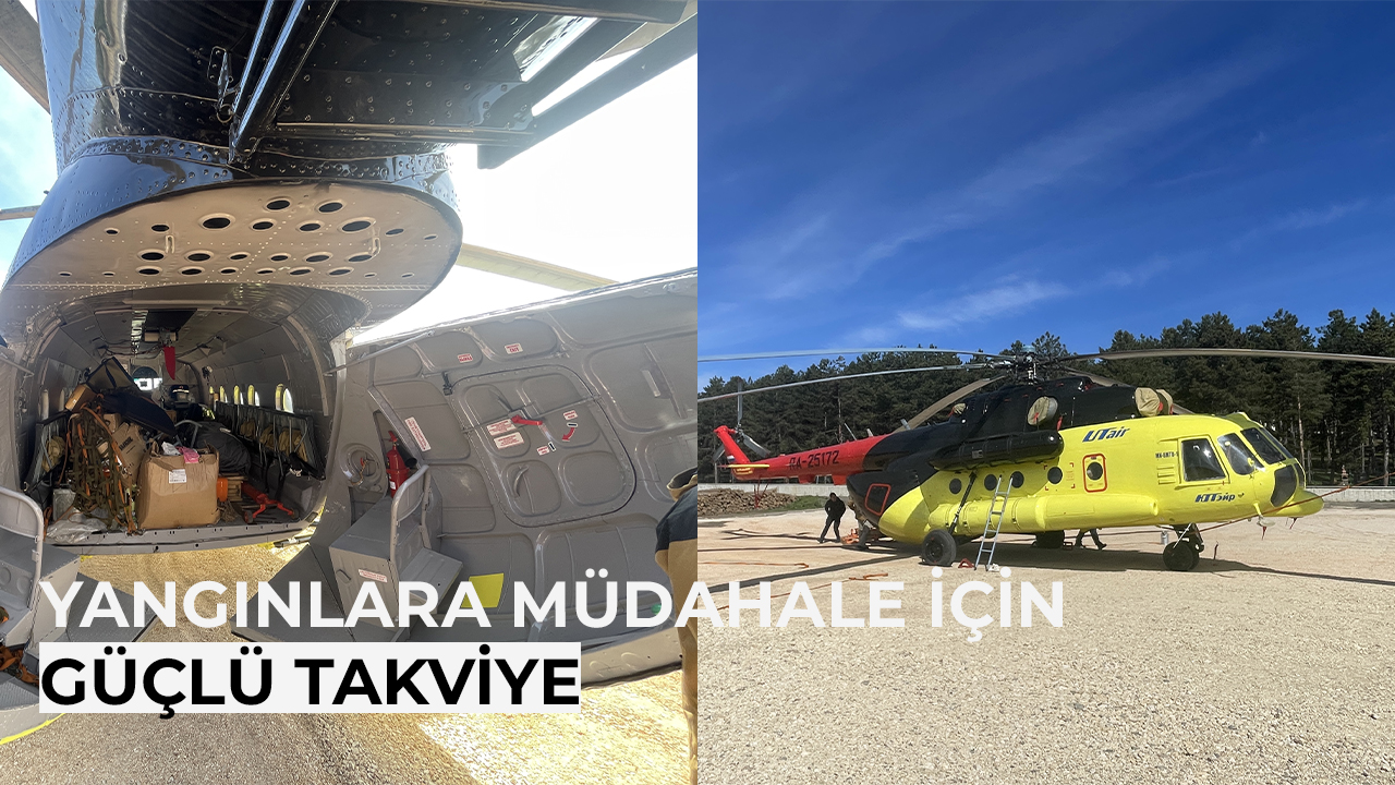 Bolu’ya Yangın Söndürme Helikopteri Gönderildi!