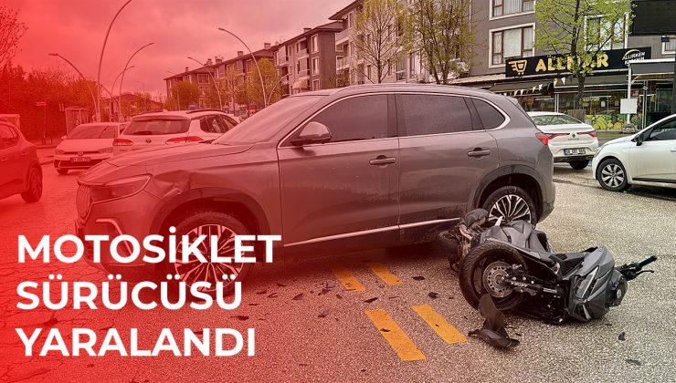 Motosiklet-Cip Çarpışması: Hafif Yaralı!