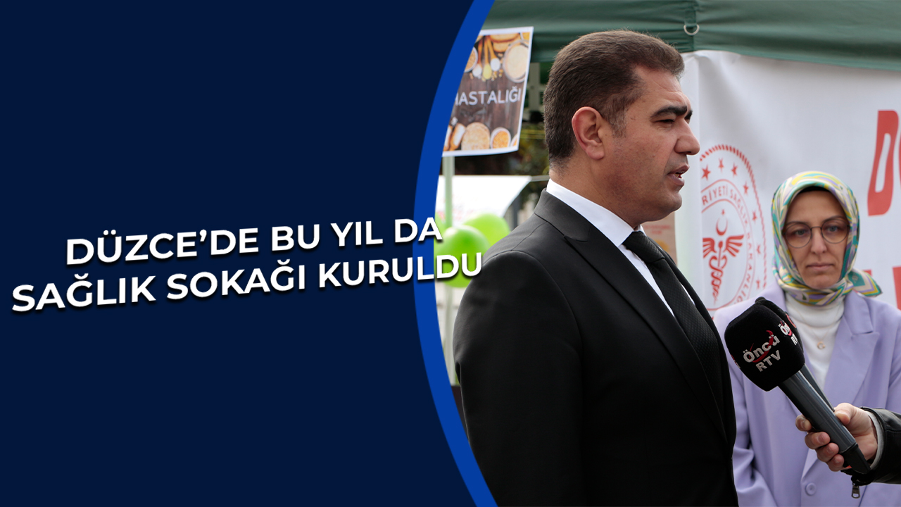 Düzce’de Sağlık Sokağı Etkinliği Tam Gaz Devam Ediyor!