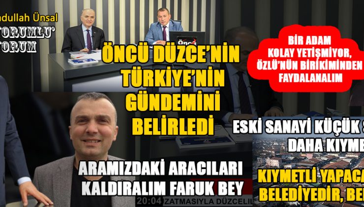 Düzce’de Belediye Başkanı Özlü ile Tartışmalı Program