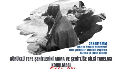 Börüklü Tepe’de Şehitleri Anma Etkinliği Düzenleniyor