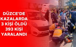 Düzce’de 2025’te 566 trafik kazası meydana geldi!