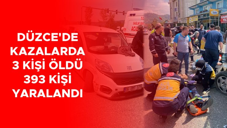 Düzce’de 2025’te 566 trafik kazası meydana geldi!