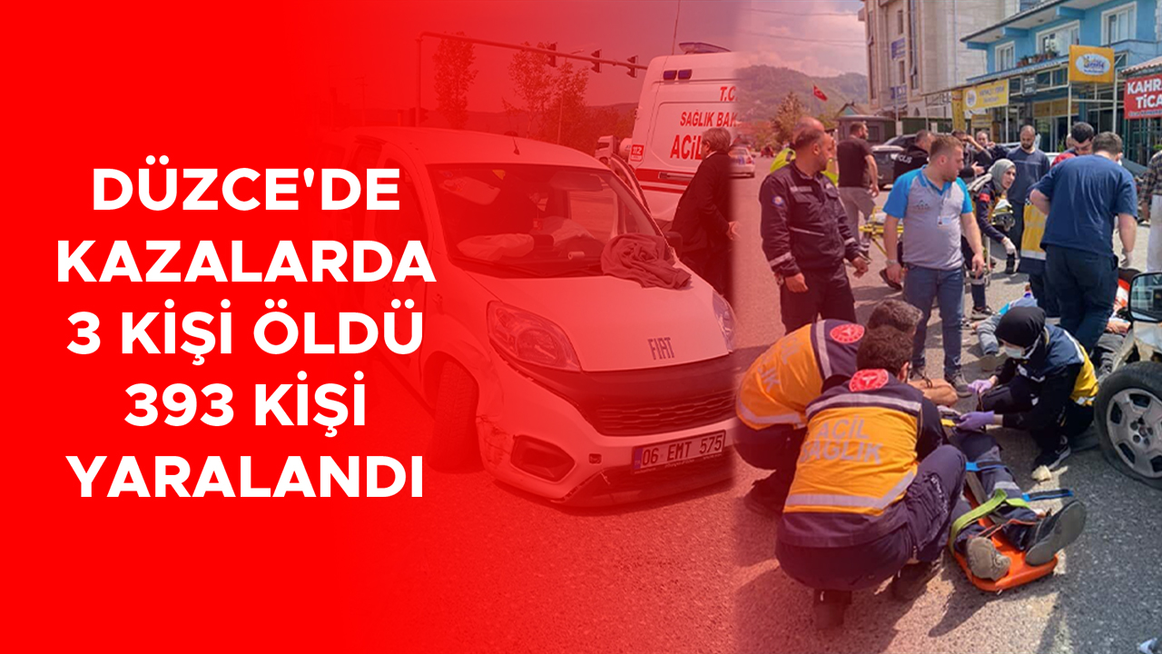 Düzce’de 2025’te 566 trafik kazası meydana geldi!