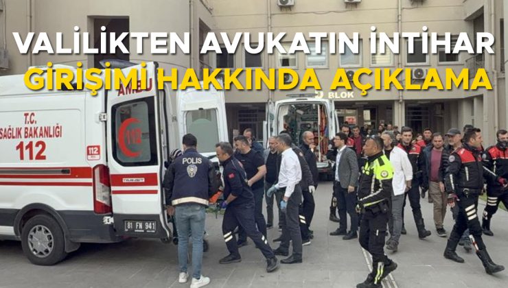 Düzce Valiliği’nde İntihar Teşebbüsü Şoku!