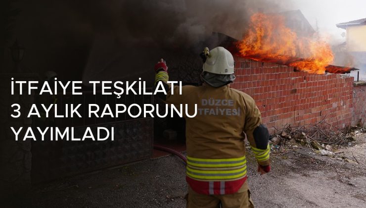 Düzce İtfaiyesi’nden Acil Durum Raporu Açıklandı!