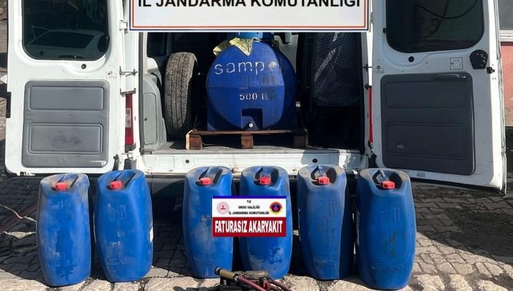 Ordu’da Kaçak Akaryakıt Operasyonu: Şüpheli Yakalandı!