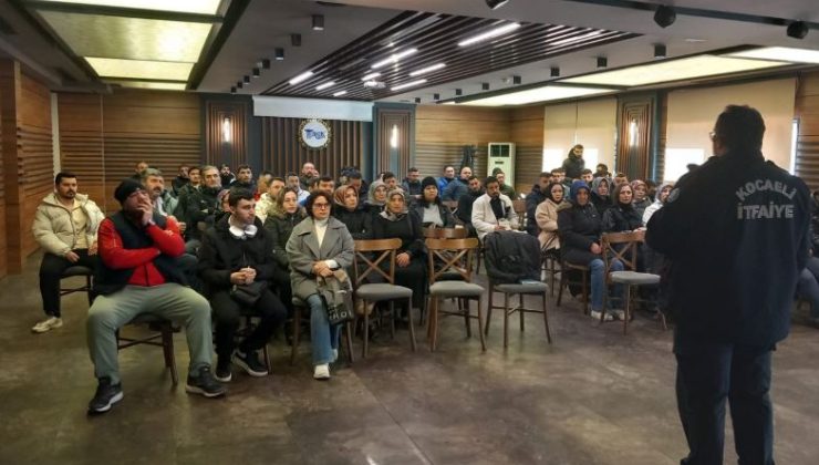 Kocaeli’de İtfaiye Personeline Yangın Eğitimi Verildi