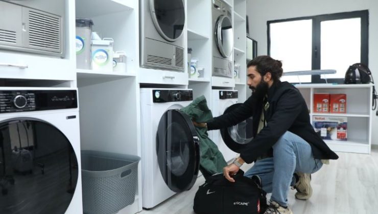 Öğrencilere Ücretsiz Çamaşırhane Hizmeti Sağlandı!